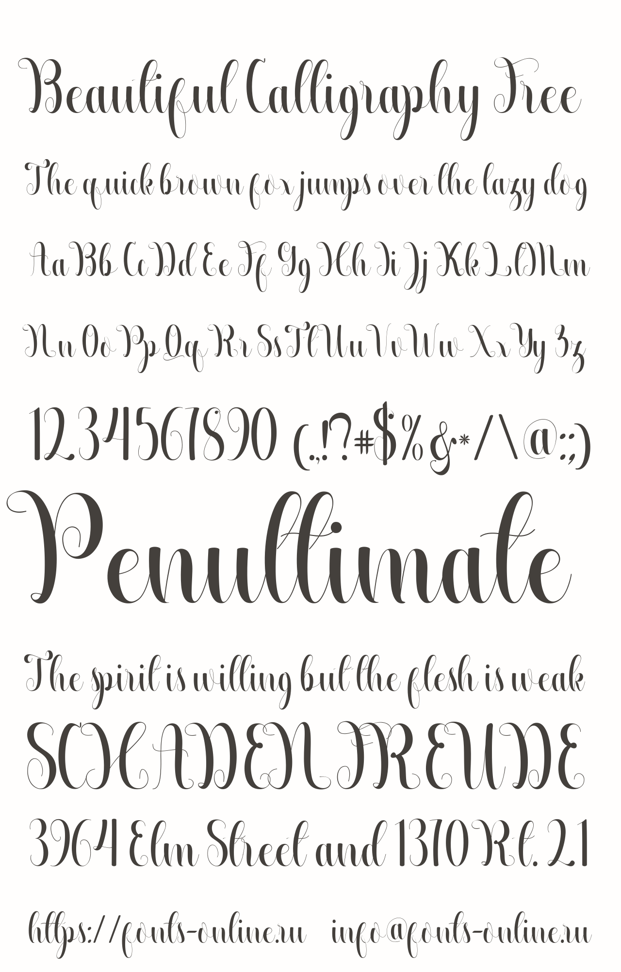 Beautiful Calligraphy Free Free Font Download